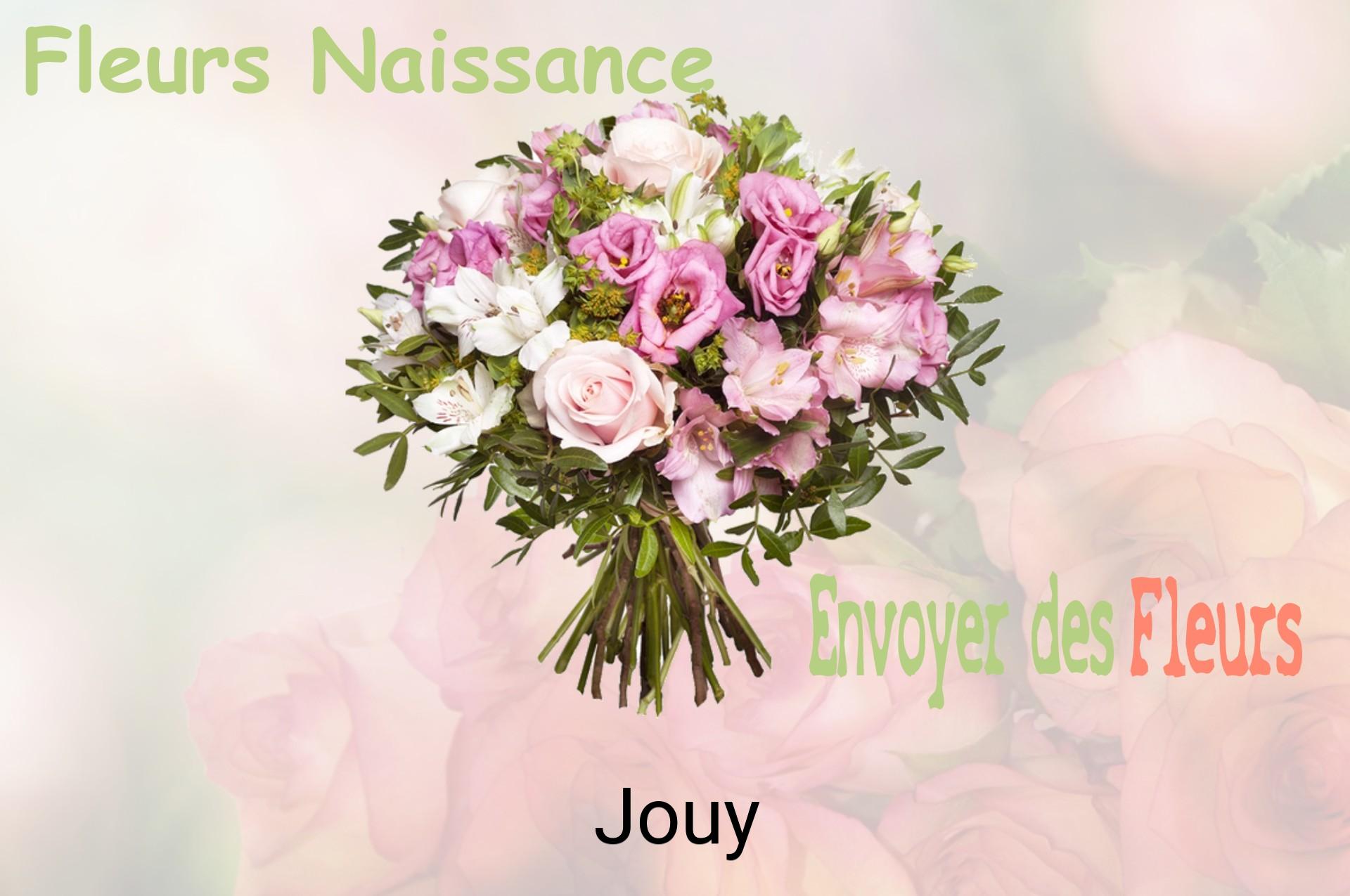 Bouquet de fleurs de naissance livré à Jouy